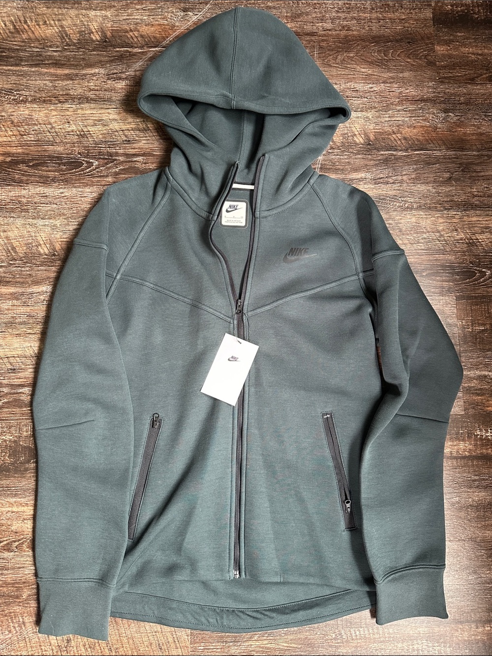 Nike Dark Green Full-Zip Hoodie